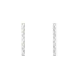 Brinco Argola Vivara em Ouro Amarelo 18k com Diamantes