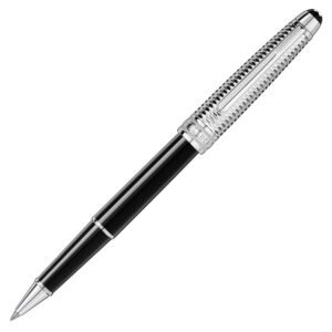 Caneta Montblanc Meisterstück Classique Preto e Prateado Rollerball - 118079