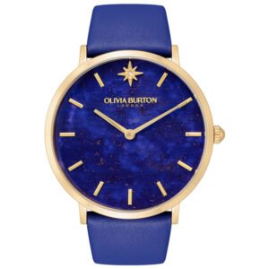 Relógio Olivia Burton Feminino Couro Azul 24000068