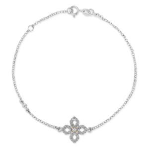 Pulseira Giardino em Ouro Branco 18K com Diamantes