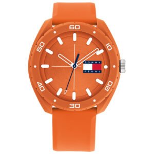 Relógio Tommy Jeans Masculino Borracha Laranja 1792066