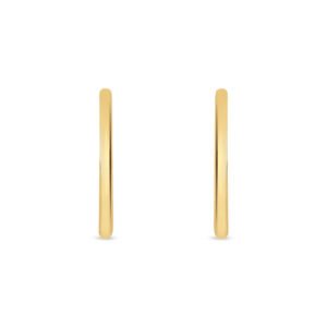Brinco Ear Hook Silhueta em Ouro Amarelo 18k