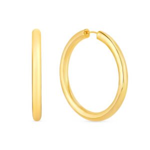 Argola Redonda em Ouro Amarelo 18k, 38mm