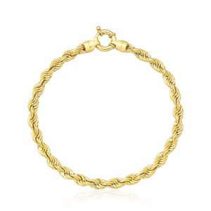 Pulseira Corda em Ouro Amarelo 18k