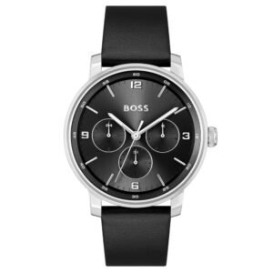 Relógio Boss Contender Masculino Couro Preto - 1514125