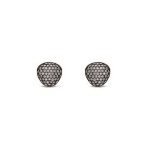 Brinco Bold em Ouro Vivara 18k com Diamantes Brown