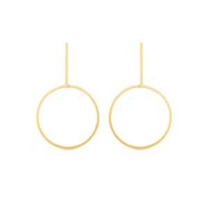 Brinco Argola Redonda em Ouro Amarelo 18k