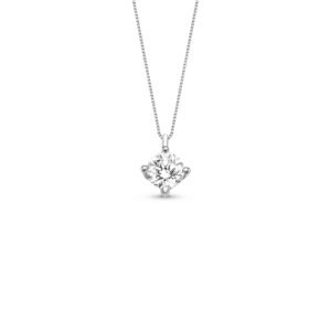Pingente Solitário em Ouro Branco 18k com Diamante 0,40 ct