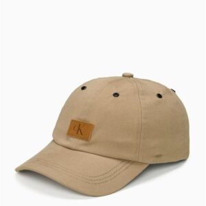Boné Masculino 6 Gomos Etiqueta Calvin Klein Jeans - Caqui Claro Boné Masculino 6 Gomos Etiqueta Calvin Klein Jeans Caqui Claro u