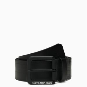 Cinto Masculino Relevo Calvin Klein Jeans - Preto Cinto Masculino Relevo Calvin Klein Jeans Preto 90