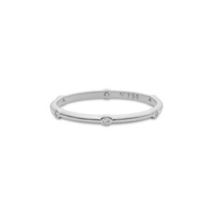 Anel Stacky em Ouro Branco 18k com Diamantes