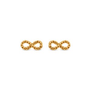 Brinco Life Infinito Com Banho Ouro Amarelo