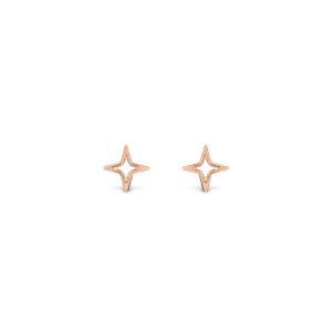 Brinco Life Star Banho Ouro Rosé