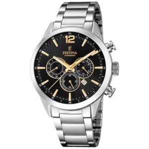 Relógio Festina Masculino em Aço Prata