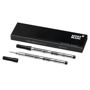 Refil Montblanc Mystery Black Preto Rollerball 2 Uni - 105158