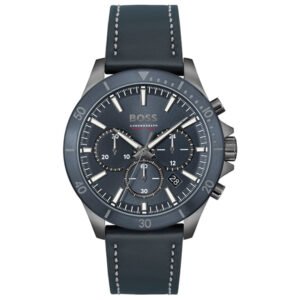 Relógio Boss Masculino Couro Azul 1514056