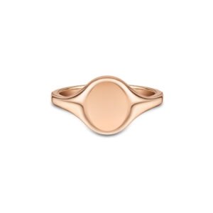 Anel Signet Personalizável em Ouro Rosé 18k