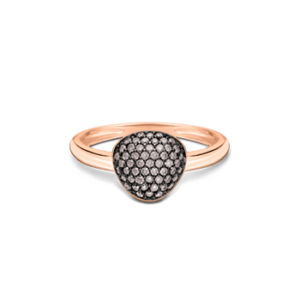 Anel Bold em Ouro Vivara 18k com Diamantes Brown