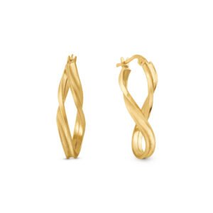 Argola Torcida em Ouro Amarelo 18k, 29mm