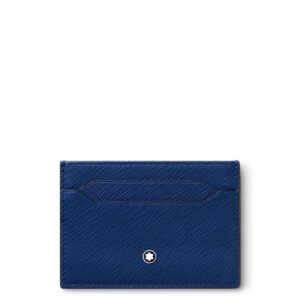 Porta Cartões Montblanc Masculino Sartorial Couro Azul - 130814