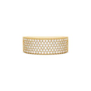 Anel Lumiere em Ouro Amarelo 18k com Diamantes