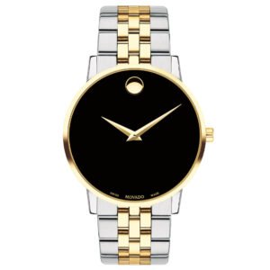 Relógio Movado Masculino Aço Prateado e Dourado 607200