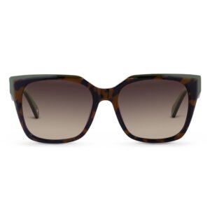 Óculos de Sol Life Gatinho em Acetato Tartaruga e Verde
