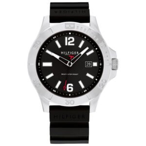 Relógio Tommy Hilfiger Masculino Borracha Preta 1710539