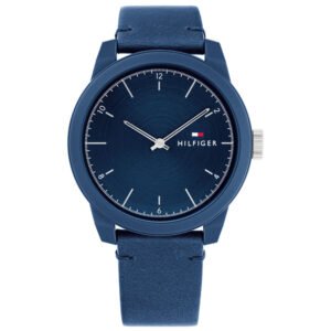 Relógio Tommy Hilfiger Masculino Couro Azul 1710543