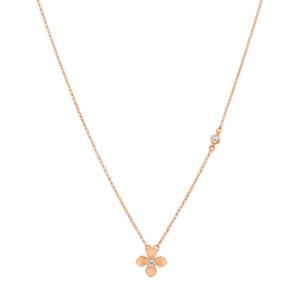 Colar Giardino em Ouro Rosé 18k com Diamantes, 45cm