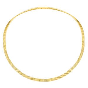 Colar Gomos em Ouro Amarelo 18k, 43cm