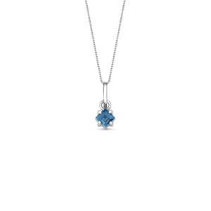 Pingente Mama em Ouro Branco 18k com Topázio London