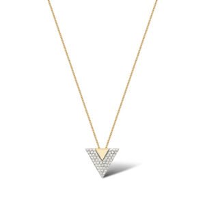 Pingente Vivara em Ouro Branco e Ouro Amarelo 18k com Diamantes