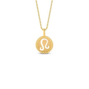 Pingente Signo Leão em Ouro Amarelo 18k