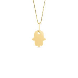 Pingente Personalizável Hamsá em Ouro Amarelo 18k