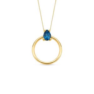 Pingente Unique em Ouro Amarelo 18k com Topázio London