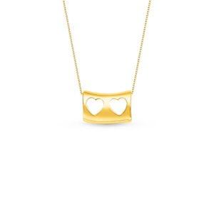 Separador Mama Corações em Ouro Amarelo 18k