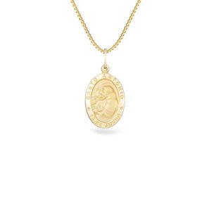 Pingente Medalha Santo Antônio em Ouro Amarelo 18k