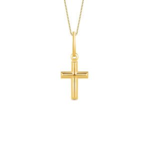 Pingente Medalha Cruz em Ouro Amarelo 18k