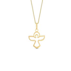 Pingente Medalha Espírito Santo em Ouro Amarelo 18k