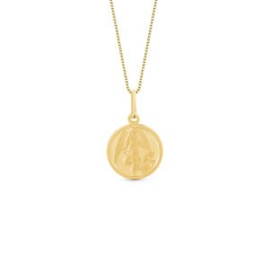 Pingente Medalha N.Sra das Graças em Ouro Amarelo 18k