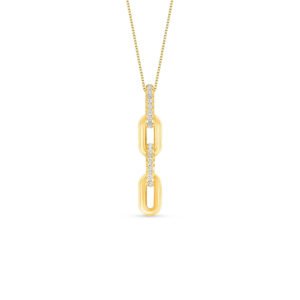 Pingente Chains em Ouro Amarelo 18k com Diamantes