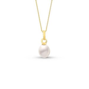 Pingente em Ouro Amarelo 18k com Pérola, 7-7.5mm