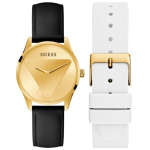 Relógio Guess Ladies Boxed Sets Feminino Couro Preto