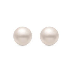 Brinco em Ouro Amarelo 18k com Perólas, 9.5-10 mm