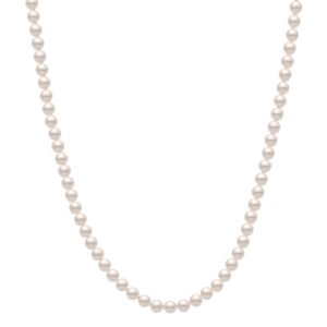 Colar de Pérolas com Ouro Amarelo 18k, 4-4.5mm