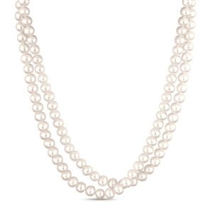Colar de Pérolas com Ouro Amarelo 18k, 6.5-7mm