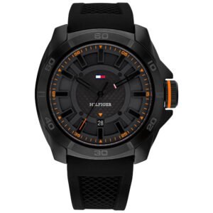 Relógio Tommy Hilfiger Masculino Borracha Preto 1792137