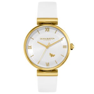 Relógio Olivia Burton Feminino Couro Off White 240000