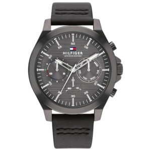 Relógio Tommy Hilfiger Masculino Couro Preto 1710634